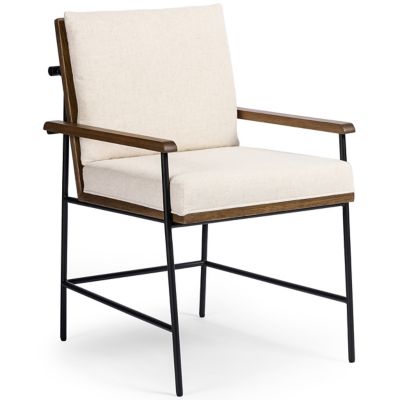 Four Hands Crete Dining Armchair - Color: Cream - 236330-001