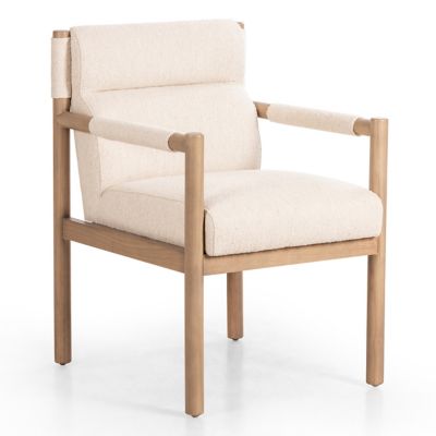 4HA2454026 Four Hands Kiano Dining Armchair - Color: White -  sku 4HA2454026