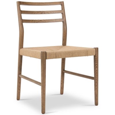 4HA2454052 Four Hands Glenmore Woven Dining Chair - Color: Br sku 4HA2454052