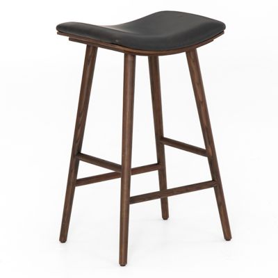 4HA2454350 Four Hands Union Saddle Stool - Color: Black - Siz sku 4HA2454350