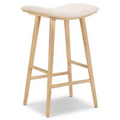 4HA2454352 Four Hands Union Saddle Stool - Color: Cream - Siz sku 4HA2454352