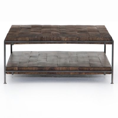 4HA2454361 Four Hands Simien Square Coffee Table - Color: Gre sku 4HA2454361