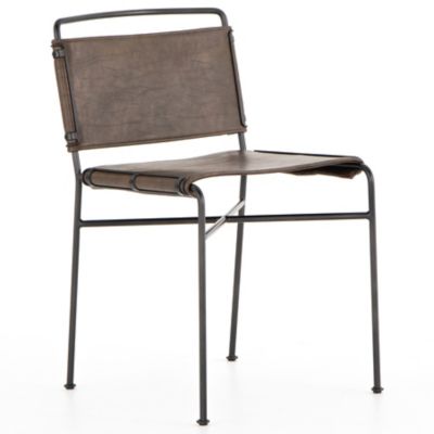 4HA2454380 Four Hands Wharton Dining Chair - Color: Brown - C sku 4HA2454380