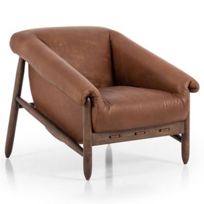 Four Hands Reggie Lounge Chair - Color: Brown - 230798-005