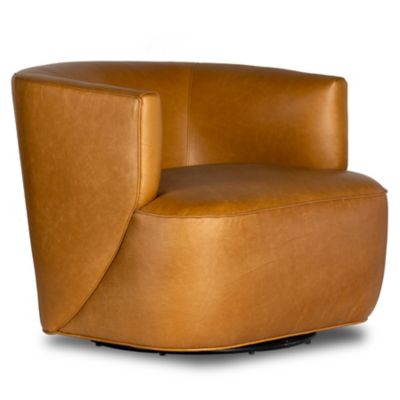 4HA2454388 Four Hands Mila Swivel Chair - Color: Orange - 107 sku 4HA2454388