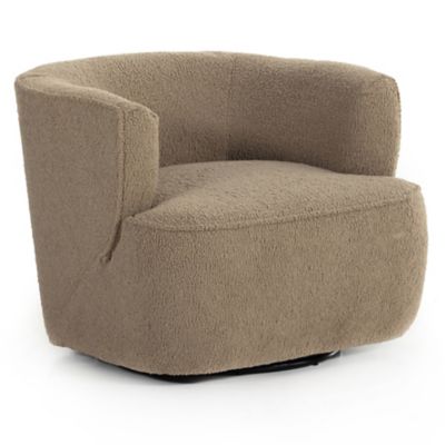 Four Hands Mila Swivel Chair - Color: Brown - 107195-014