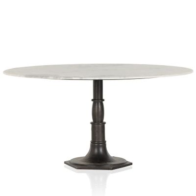 Four Hands Lucy Dining Table - Color: White - Size: Small - IRCK-085