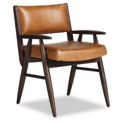 Four Hands Papile Dining Armchair - Color: Brown - 235210-002