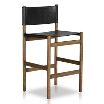 Four Hands Kena Stool - Color: Black - Size: Bar - 234768-007