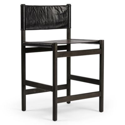 Four Hands Kena Stool - Color: Black - Size: Counter - 234768-006