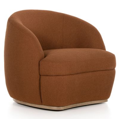 Four Hands Sandie Swivel Chair - Color: Brown - 225762-001