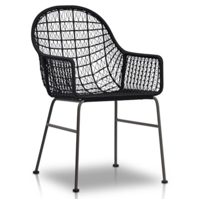 Four Hands Bandera Outdoor Dining Chair - Color: Black - 106894-006