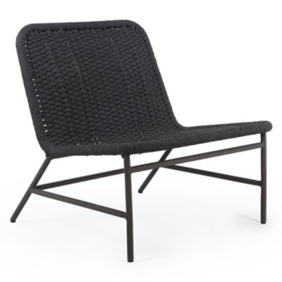 Four Hands Bruno Outdoor Lounge Chair - Color: Black - JSOL-048