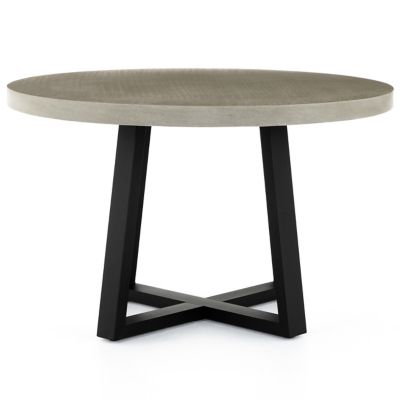 Four Hands Cyrus Indoor / Outdoor Dining Table - Color: Grey - Size: Small 