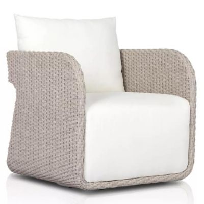 Four Hands Geneva Outdoor Swivel Chair - Color: Grey - 233645-009