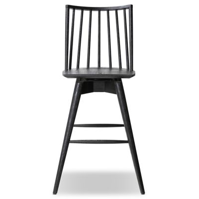 4HA2481918 Four Hands Lewis Swivel Stool - Color: Black - Siz sku 4HA2481918