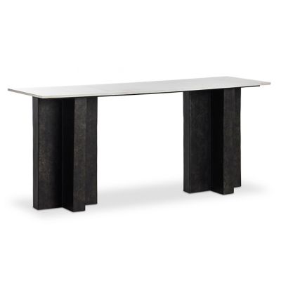 4HA2481929 Four Hands Terrell Large Console Table - Color: Wh sku 4HA2481929