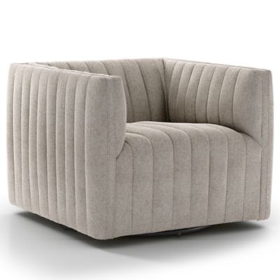 Four Hands Augustine Swivel Chair - Color: Grey - 105768-007