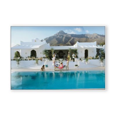 4HA2490311 Four Hands Pool At El Venerol Wall Art - Color: Wh sku 4HA2490311