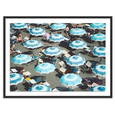 Four Hands Atrani Umbrellas Wall Art - Color: Black - 246291-005