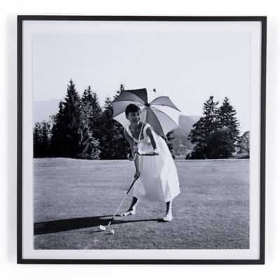 Four Hands Golfing Hepburn Wall Art - Color: Black - 226669-003