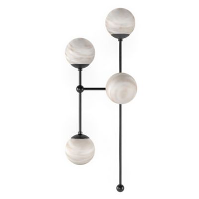 Four Hands Armstrong Wall Sconce - Color: Black - Size: 4 light - 245053-00