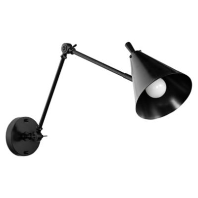 Four Hands Watkins Wall Sconce - Color: Black - Size: 1 light - 238871-005