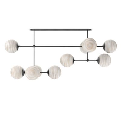 Four Hands Armstrong Linear Chandelier - Color: White - Size: 10 light - 24