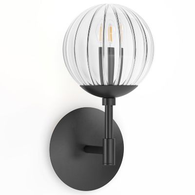 4HA2504435 Four Hands Sunset Wall Sconce - Color: Black - Siz sku 4HA2504435