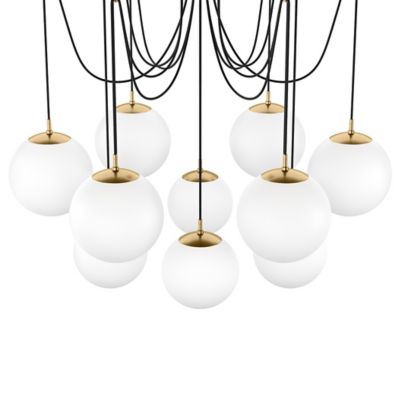 4HA2504474 Four Hands Spider Chandelier - Color: White - Size sku 4HA2504474