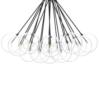 4HA2504589 Four Hands Cloud Chandelier - Color: Black - Size: sku 4HA2504589