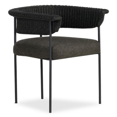 Four Hands Carrie Outdoor Dining Armchair - Color: Black - 241523-001