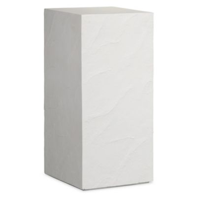 Four Hands Corian Outdoor Pedestal - Color: White - Size: Small - 241651-00