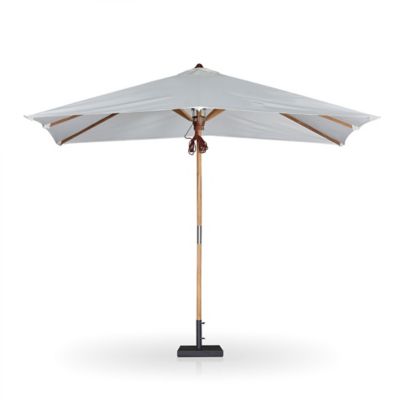 Four Hands Baska Outdoor Rectangular Umbrella - Color: White - 242880-001