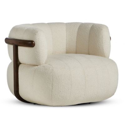 4HA2507578 Four Hands Doss Swivel Chair - Color: Cream - 2406 sku 4HA2507578