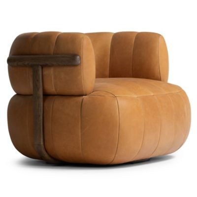 4HA2507579 Four Hands Doss Swivel Chair - Color: Brown - 2406 sku 4HA2507579