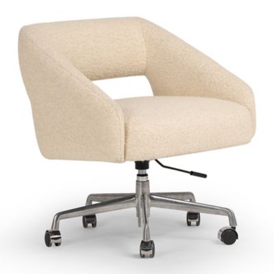 Four Hands Anne Swivel Desk Chair - Color: Cream - 239813-002