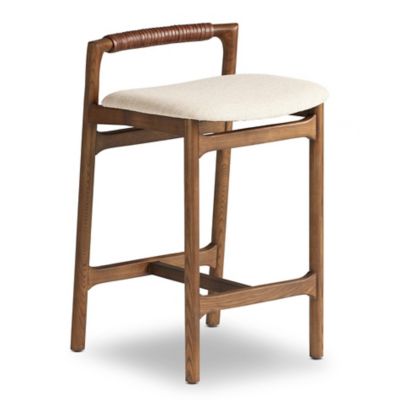 Four Hands Baden Bar Counter Stool - Color: Beige - 233519-017