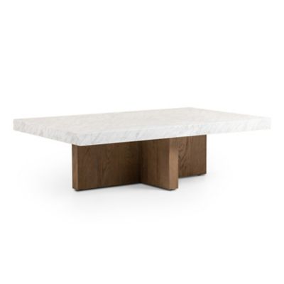 Four Hands Bellamy Rectangular Coffee Table - Color: White - 239443-001