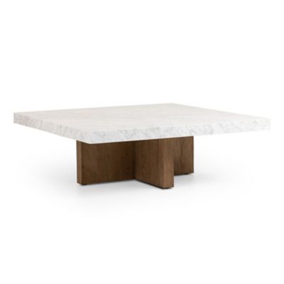 Four Hands Bellamy Square Coffee Table - Color: White - 239445-001