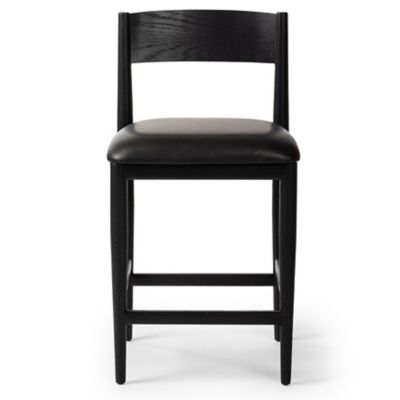 4HA2507860 Four Hands Mavery Stool - Color: Black - Size: Cou sku 4HA2507860