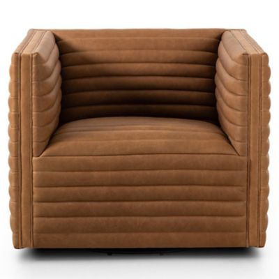 Four Hands Padma Swivel Chair - Color: Brown - 237461-002