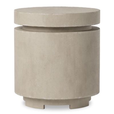 Four Hands Higgins Outdoor Round Propane Enclosure - Color: Beige - 243850-