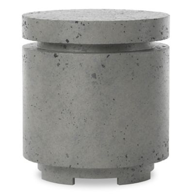 Four Hands Higgins Outdoor Round Propane Enclosure - Color: Grey - 243850-0