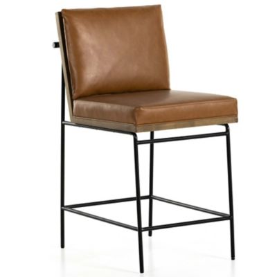 4HA2525842 Four Hands Crete Counter Stool - Color: Brown - 22 sku 4HA2525842