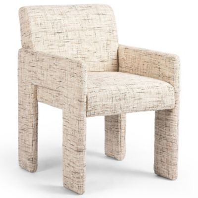 4HA2525871 Four Hands Amur Dining Armchair - Color: Beige - 2 sku 4HA2525871