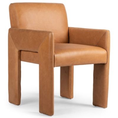 4HA2525872 Four Hands Amur Dining Armchair - Color: Brown - 2 sku 4HA2525872