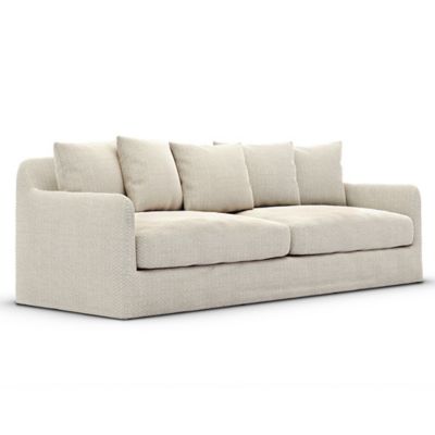 Four Hands Dade Outdoor Slipcover Sofa - Color: White - 225073-004