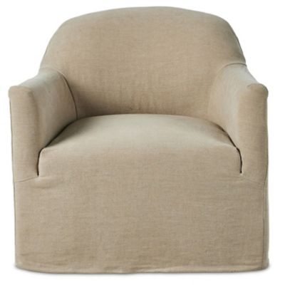 4HA2527825 Four Hands Lowell Swivel Chair - Color: Cream - 23 sku 4HA2527825