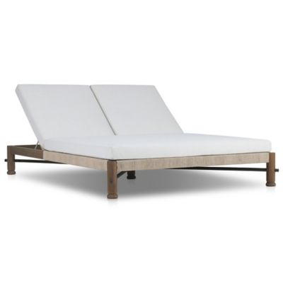 Four Hands Finnegan Outdoor Double Chaise - Color: White - 243915-001